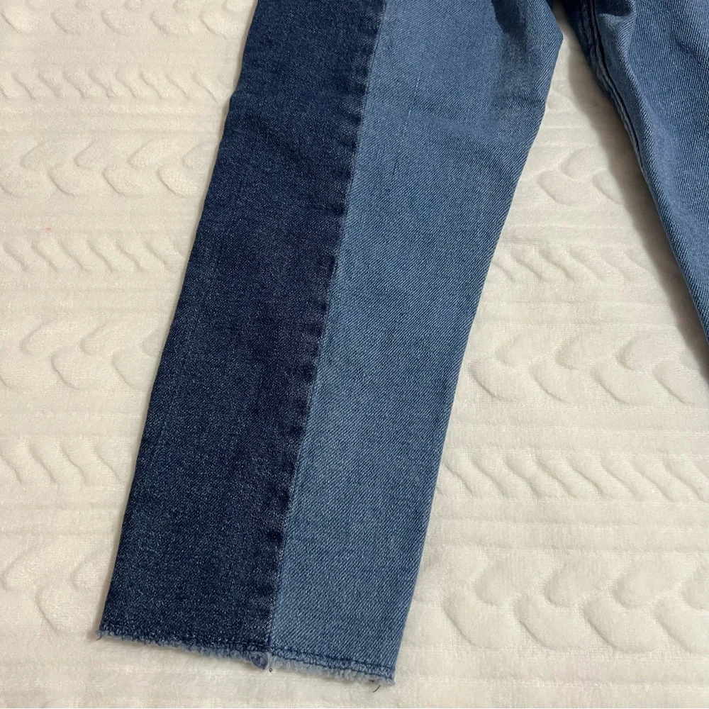 💗‎ Justice - Girls Two Tone Cropped Straight Jeans